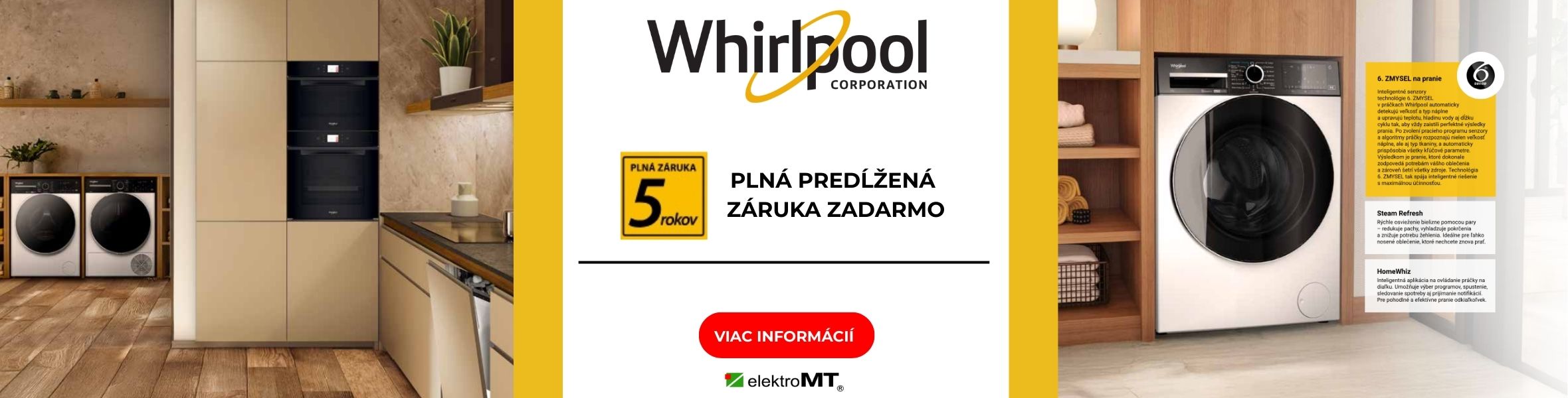 Whirlpool 5 rokov plná záruka