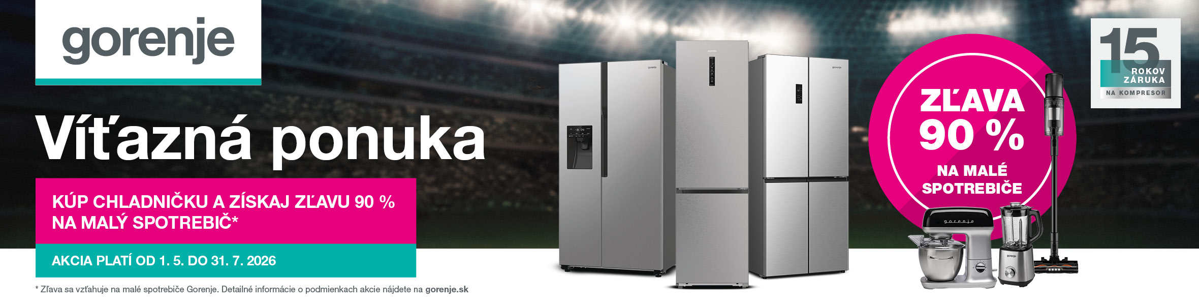 Gorenje cashback a darcek